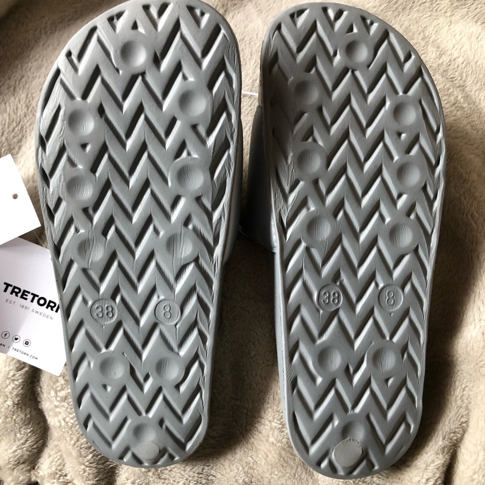 Tretorn Slides New With Tags Tretorn Women Tragrant Gray Rainbow Slide Sandals 8 - Picture 3 of 5